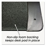 Artistic Office Products Executive Desk Pad with Antimicrobial Protection, Leather-Like Side Panels, 36 x 20, Black view 4