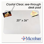 Artistic Office Products KrystalView Desk Pad with Antimicrobial Protection, 36 x 20, Clear view 1