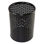 Artistic Office Products Urban Collection Punched Metal Pencil Cup, 3 1/2 x 4 1/2, Black view 3
