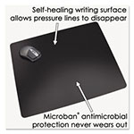 Artistic Office Products Rhinolin II Desk Pad with Antimicrobial Product Protection, 24 x 17, Black view 3