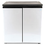 Avanti Products 5.5 CF Side by Side Refrigerator/Freezer, Black/Stainless Steel view 2