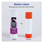 Avery Permanent Glue Stic, 1.27 oz, Applies Purple, Dries Clear view 1