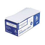 Avery Dot Matrix Printer Mailing Labels, Pin-Fed Printers, 0.94 x 4, White, 5,000/Box view 1