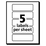 Avery Printable Self-Adhesive Removable Color-Coding Labels, 1 x 3, Neon Orange, 5/Sheet, 40 Sheets/Pack view 4