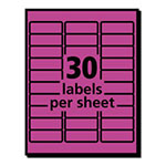 Avery High-Visibility Permanent Laser ID Labels, 1 x 2 5/8, Neon Magenta, 750/Pack view 3