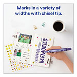 Avery MARKS A LOT Large Desk-Style Permanent Marker, Broad Chisel Tip, Purple, Dozen view 1