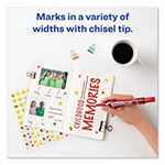 Avery MARKS A LOT Large Desk-Style Permanent Marker, Broad Chisel Tip, Red, Dozen view 5