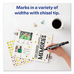 Avery MARKS A LOT Large Desk-Style Permanent Marker, Broad Chisel Tip, Black, Dozen view 5