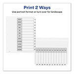 Avery Customizable TOC Ready Index Black and White Dividers, 12-Tab, Letter view 2
