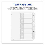 Avery Customizable TOC Ready Index Black and White Dividers, 5-Tab, Letter view 4