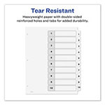 Avery Customizable TOC Ready Index Black and White Dividers, 10-Tab, Letter view 4