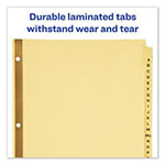 Avery Preprinted Laminated Tab Dividers w/Gold Reinforced Binding Edge, 25-Tab, Letter view 3