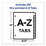 Avery Preprinted Laminated Tab Dividers w/Gold Reinforced Binding Edge, 25-Tab, Letter view 4