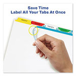 Avery Print and Apply Index Maker Clear Label Dividers, 5 Color Tabs, Letter, 5 Sets view 5