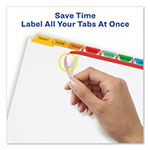 Avery Print and Apply Index Maker Clear Label Dividers, 8 Color Tabs, Letter, 5 Sets view 2
