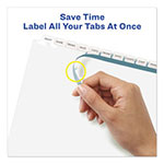 Avery Print and Apply Index Maker Clear Label Dividers, 12 White Tabs, Letter view 4