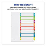 Avery Customizable TOC Ready Index Multicolor Dividers, 1-8, Letter view 2