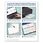 Avery Customizable TOC Ready Index Multicolor Dividers, 1-8, Letter view 4