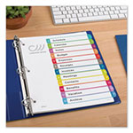 Avery Customizable TOC Ready Index Multicolor Dividers, 1-12, Letter view 2