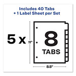Avery Print and Apply Index Maker Clear Label Dividers, 8 Color Tabs, Letter, 5 Sets view 5