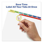 Avery Print and Apply Index Maker Clear Label Dividers, 8 Color Tabs, Letter, 25 Sets view 4