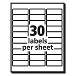 Avery Matte Clear Easy Peel Mailing Labels w/ Sure Feed Technology, Laser Printers, 1 x 2.63, Clear, 30/Sheet, 10 Sheets/Pack view 3
