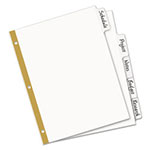 Avery Write & Erase Big Tab Paper Dividers, 5-Tab, White, Letter view 2
