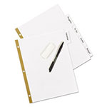 Avery Write & Erase Big Tab Paper Dividers, 5-Tab, White, Letter view 3