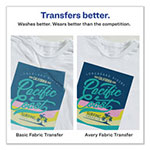 Avery Fabric Transfers, 8.5 x 11, White, 12/Pack view 5
