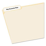 Avery EcoFriendly Permanent File Folder Labels, 0.66 x 3.44, White, 30/Sheet, 50 Sheets/Pack view 1