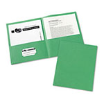 Avery Two-Pocket Folder, 40-Sheet Capacity, Green, 25/Box view 1
