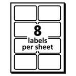 Avery EcoFriendly Adhesive Name Badge Labels, 3.38 x 2.33, White, 80/Pack view 2