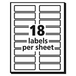 Avery Extra-Large TrueBlock File Folder Labels with Sure Feed Technology, 0.94 x 3.44, White, 18/Sheet, 25 Sheets/Pack view 5