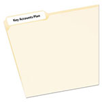 Avery Removable File Folder Labels with Sure Feed Technology, 0.66 x 3.44, White, 7/Sheet, 36 Sheets/Pack view 1