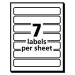 Avery Removable File Folder Labels with Sure Feed Technology, 0.66 x 3.44, White, 7/Sheet, 36 Sheets/Pack view 2