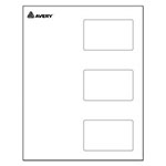 Avery Self-Laminating Laser/Inkjet Printer Badges, 2 1/4 x 3 1/2, White, 30/Box view 1