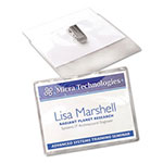 Avery Clip-Style Name Badge Holder with Laser/Inkjet Insert, Top Load, 4 x 3, White, 40/Box view 2
