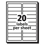 Avery Matte Clear Easy Peel Mailing Labels w/ Sure Feed Technology, Laser Printers, 1 x 4, Clear, 20/Sheet, 50 Sheets/Box view 4