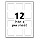 Avery UltraDuty GHS Chemical Waterproof and UV Resistant Labels, 2 x 2, White, 12/Sheet, 50 Sheets/Box view 3