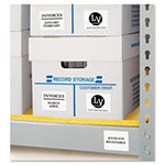 Avery Permanent ID Labels w/ Sure Feed Technology, Inkjet/Laser Printers, 2 x 2.63, White, 15/Sheet, 15 Sheets/Pack view 1