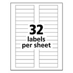 Avery Durable Permanent ID Labels with TrueBlock Technology, Laser Printers, 0.63 x 3, White, 32/Sheet, 50 Sheets/Pack view 5