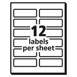 Avery Vibrant Laser Color-Print Labels w/ Sure Feed, 1 1/4 x 3 3/4, White, 300/Pack view 5