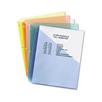 Avery Binder Pockets, 3-Hole Punched, 9 1/4 x 11, Assorted Colors, 5/Pack view 1
