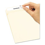 Avery Removable File Folder Labels with Sure Feed Technology, 0.66 x 3.44, White, 30/Sheet, 25 Sheets/Pack view 4