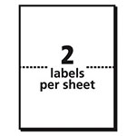 Avery Shipping Labels w/ TrueBlock Technology, Inkjet Printers, 5.5 x 8.5, White, 2/Sheet, 25 Sheets/Pack view 3