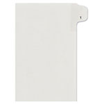 Avery Preprinted Legal Exhibit Side Tab Index Dividers, Allstate Style, 10-Tab, 1, 11 x 8.5, White, 25/Pack view 1