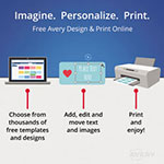 Avery Vibrant Inkjet Color-Print Labels w/ Sure Feed, 3 1/3 x 4, Matte White, 120/PK view 4