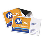 Avery Magnetic Business Cards, 2 x 3 1/2, White, 10/Sheet, 30/Pack view 1
