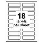 Avery Removable File Folder Labels with Sure Feed Technology, 0.94 x 3.44, White, 18/Sheet, 25 Sheets/Pack view 3