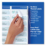 Avery Easy Peel White Address Labels w/ Sure Feed Technology, Inkjet Printers, 1 x 4, White, 20/Sheet, 100 Sheets/Box view 2